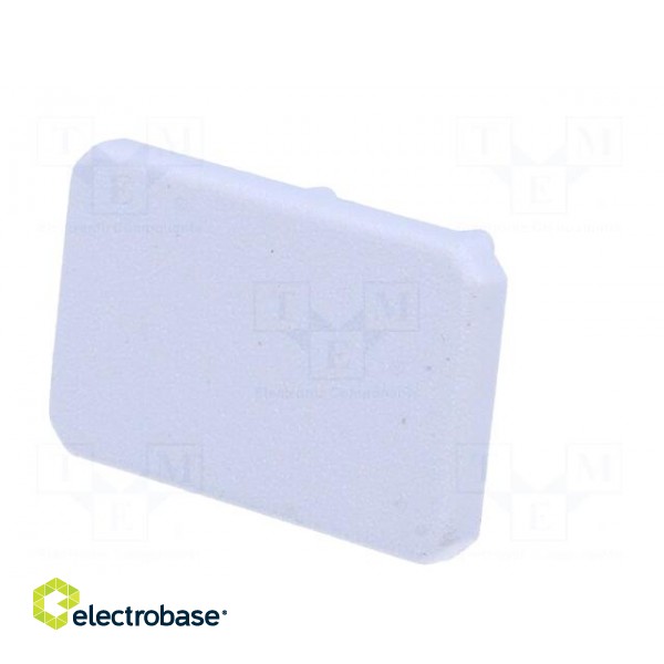 Cap for LED profiles | grey | ABS | Application: MIKRO-LINE12 | Pcs: 2 фото 2