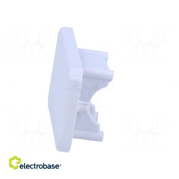 Cap for LED profiles | grey | ABS | Application: MIKRO-LINE12 | Pcs: 2 image 3