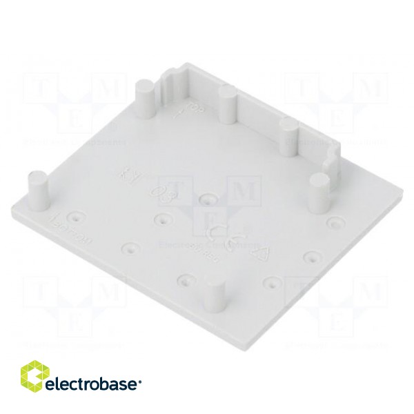 Cap for LED profiles | grey | ABS | Application: VARIO30-03 | Pcs: 2 image 2