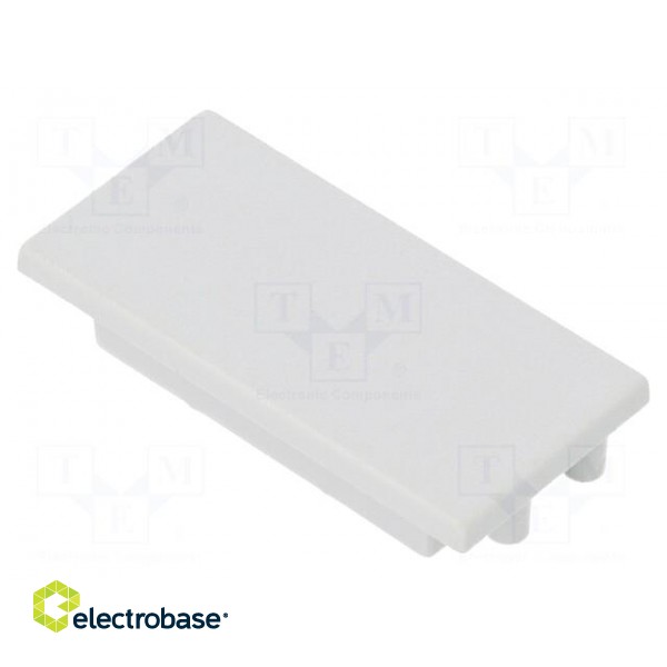 Cap for LED profiles | grey | ABS | Application: VARIO30-04 | Pcs: 2 image 1