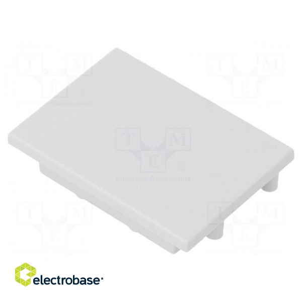 Cap for LED profiles | grey | ABS | Application: VARIO30-05 | Pcs: 2 image 1