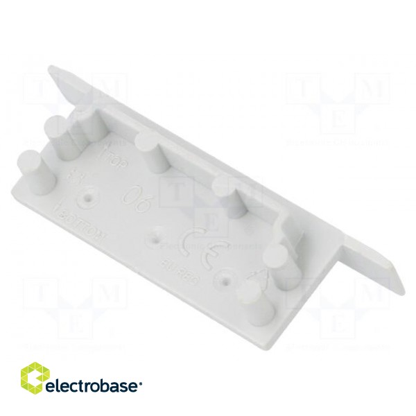 Cap for LED profiles | grey | ABS | Application: VARIO30-06 | Pcs: 2 image 2
