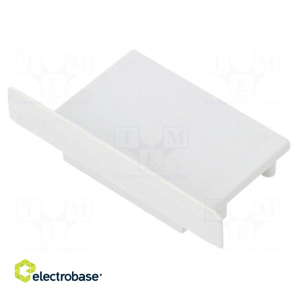 Cap for LED profiles | grey | ABS | Application: VARIO30-07 | Pcs: 2 image 1