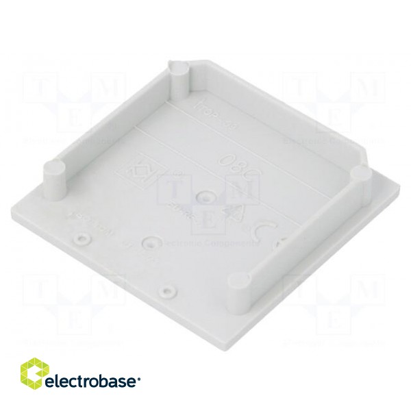 Cap for LED profiles | grey | 2pcs | ABS | VARIO30-08 paveikslėlis 2