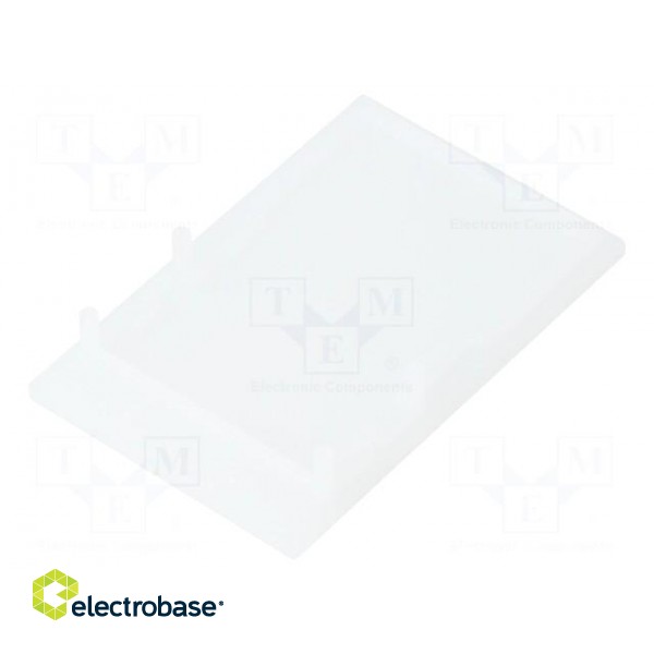 Cap for LED profiles | milky | PMMA | Application: VARIO30-02 | V: E9 image 2