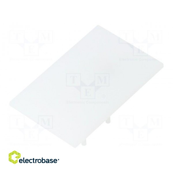 Cap for LED profiles | milky | PMMA | Application: VARIO30-02 | V: E9 image 1