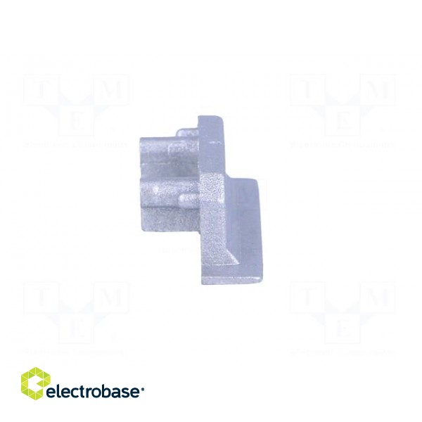 Cap for LED profiles | silver | ABS | Application: GROOVE14 | Pcs: 2 image 7