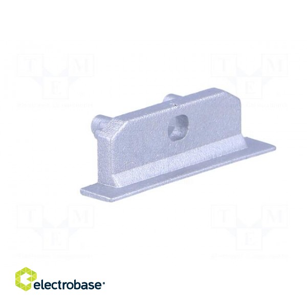 Cap for LED profiles | silver | ABS | Application: GROOVE14 | Pcs: 2 image 8
