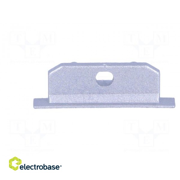 Cap for LED profiles | silver | ABS | Application: GROOVE14 | Pcs: 2 image 9