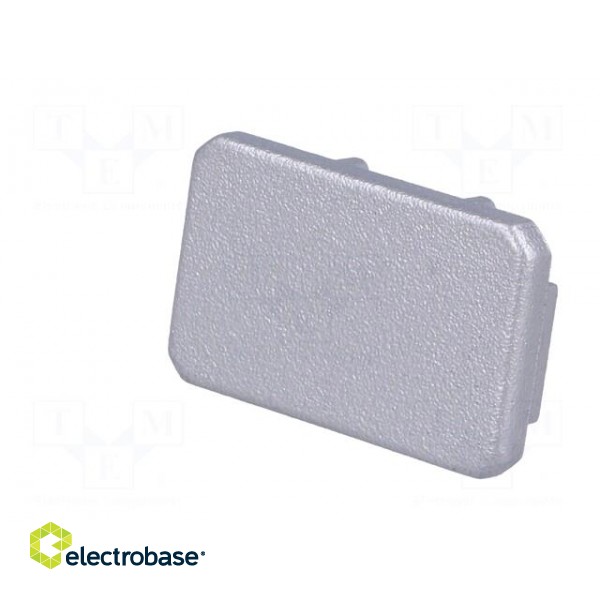 Cap for LED profiles | silver | ABS | Application: MIKRO-LINE12 image 2