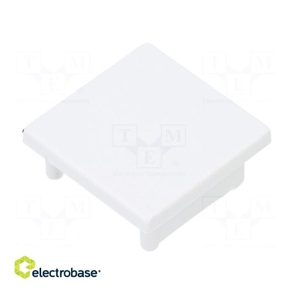 Cap for LED profiles | white | 20pcs | ABS | SMART16 image 1