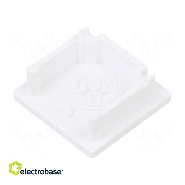 Cap for LED profiles | white | 20pcs | ABS | SMART16 image 2