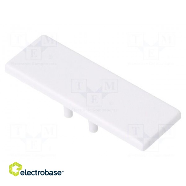 Cap for LED profiles | white | ABS | Application: BACK10 | Pcs: 2 image 1