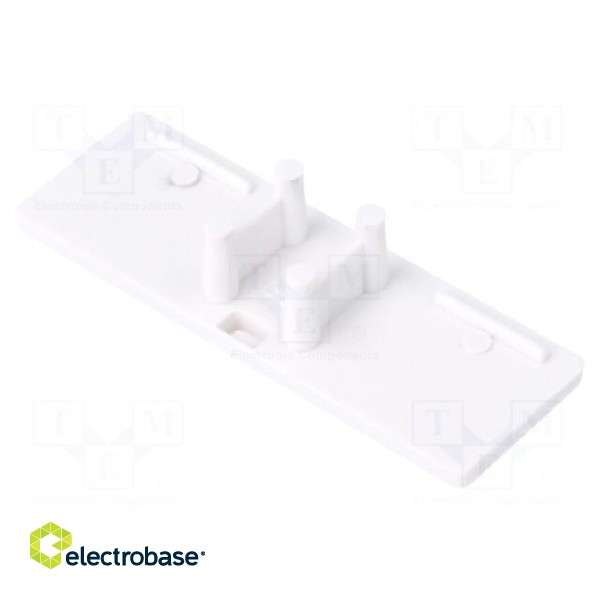 Cap for LED profiles | white | ABS | Application: BACK10 | Pcs: 2 фото 2