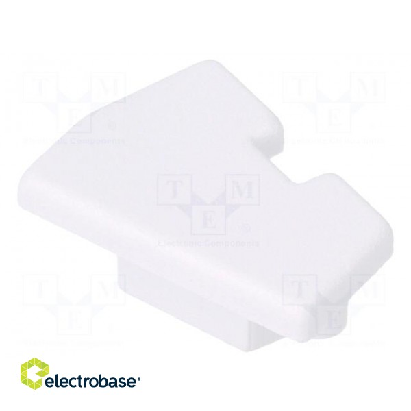 Cap for LED profiles | white | ABS | Application: EDGE10 | Pcs: 2 image 1