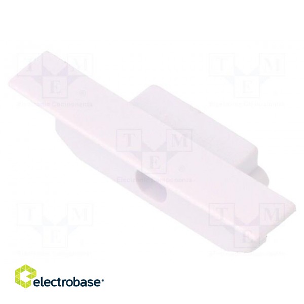 Cap for LED profiles | white | ABS | Application: GROOVE14 | Pcs: 2 image 2