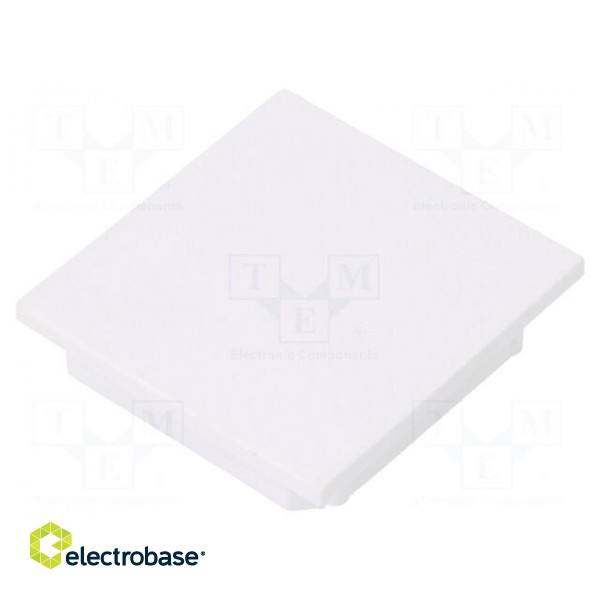 Cap for LED profiles | white | ABS | Application: VARIO30-08 | V: A image 1