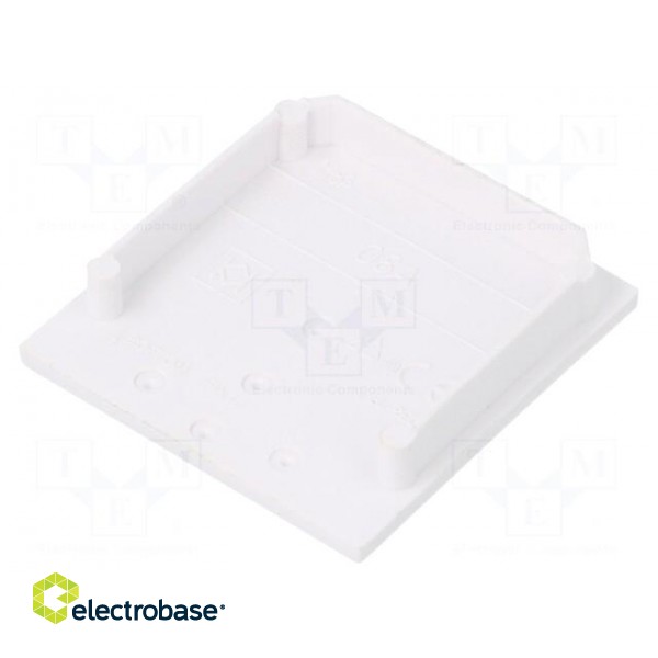 Cap for LED profiles | white | ABS | Application: VARIO30-08 | V: A image 2