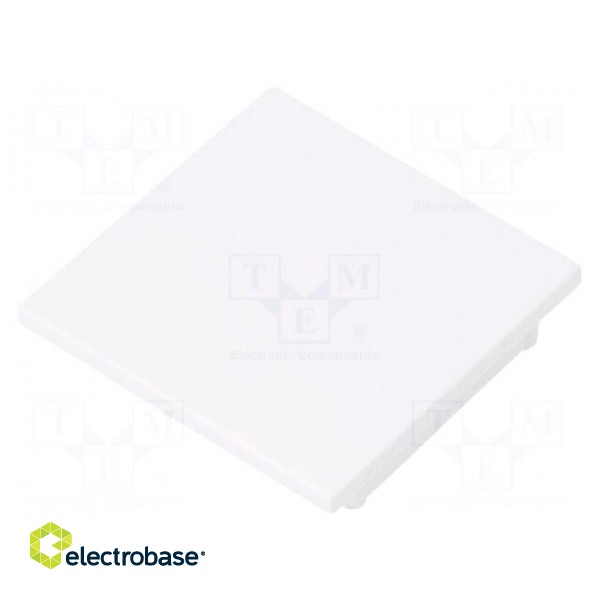 Cap for LED profiles | white | ABS | Application: VARIO30-08 | V: C фото 1