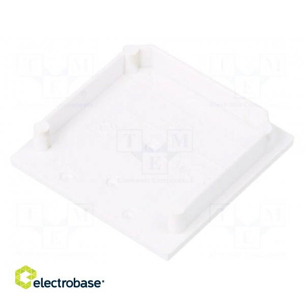Cap for LED profiles | white | ABS | Application: VARIO30-08 | V: C фото 2