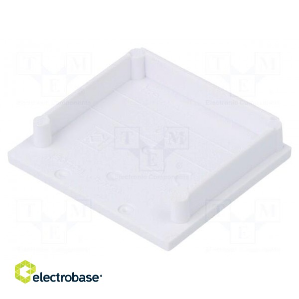 Cap for LED profiles | white | ABS | Application: VARIO30-08 | V: D image 2