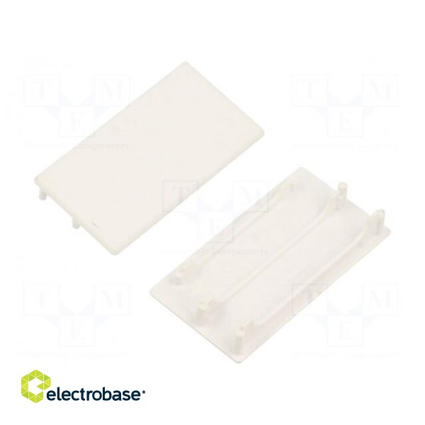 Cap for LED profiles | white | 2pcs | ABS | LOWI