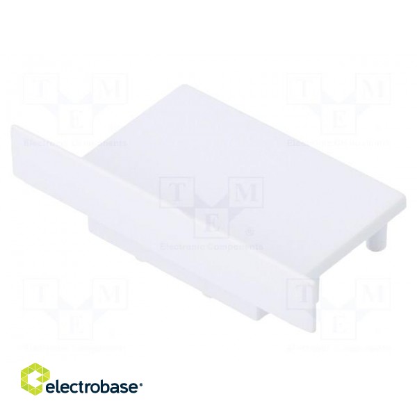 Cap for LED profiles | white | ABS | Application: VARIO30-07 | Pcs: 2 image 1