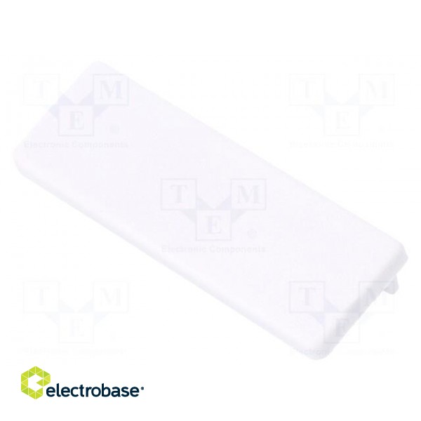 Cap for LED profiles | white | ABS | Application: WIDE24 | Pcs: 2 image 1