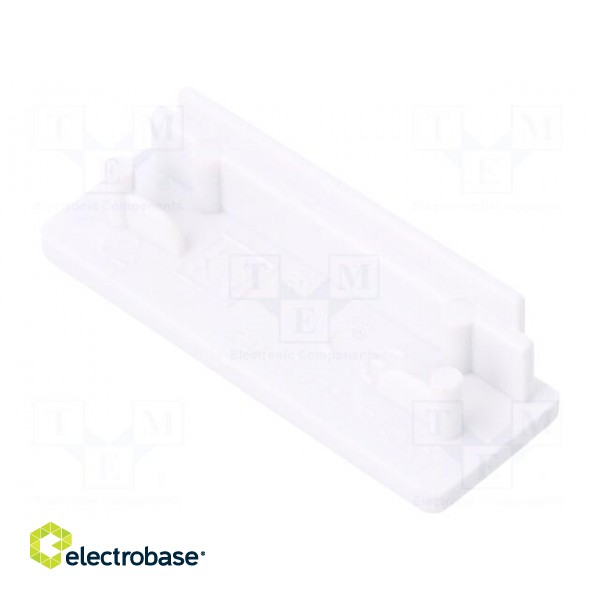 Cap for LED profiles | white | ABS | Application: WIDE24 | Pcs: 2 image 2