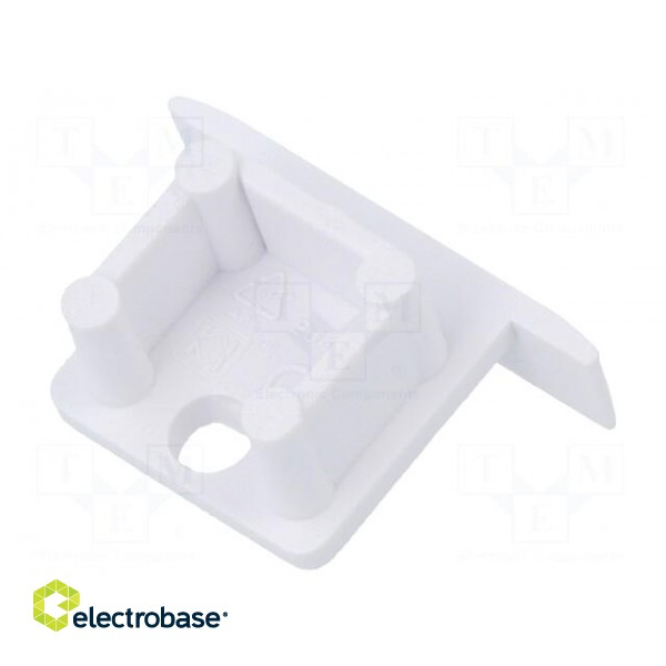 Cap for LED profiles | white | ABS | Application: SMART-IN10 | Pcs: 2 image 2