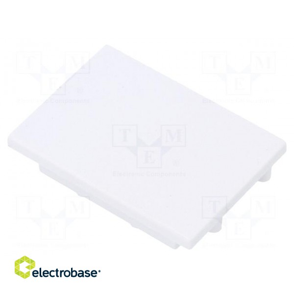 Cap for LED profiles | white | ABS | Application: VARIO30-05 | Pcs: 2 image 1