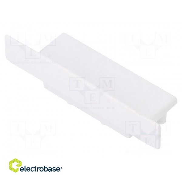 Cap for LED profiles | white | ABS | Application: VARIO30-06 | Pcs: 2 фото 1