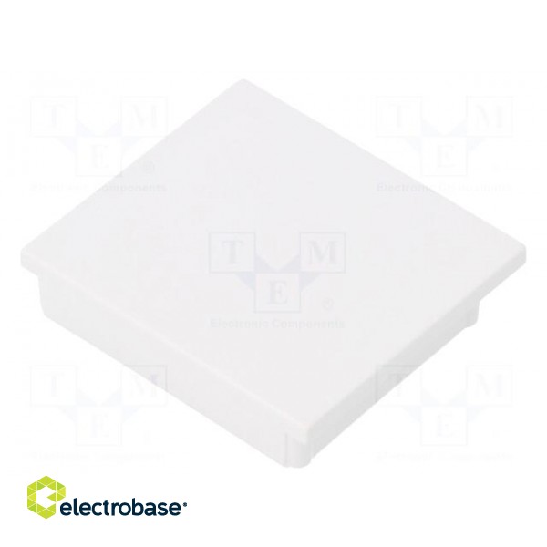 Cap for LED profiles | white | ABS | Application: VARIO30-08 image 1