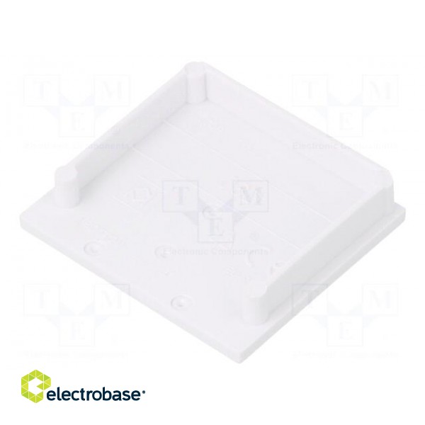 Cap for LED profiles | white | ABS | Application: VARIO30-08 image 2