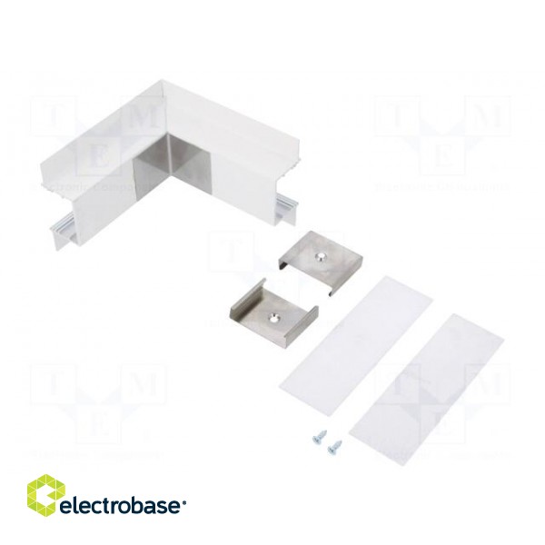 Connector 270° | white | aluminium | Application: VARIO30-05 image 2