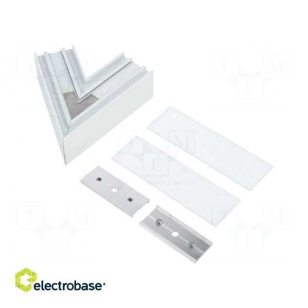Connector 60° | white | aluminium | Application: VARIO30-02 image 2