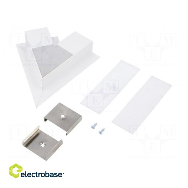 Connector 60° | white | aluminium | Application: VARIO30-05 image 2