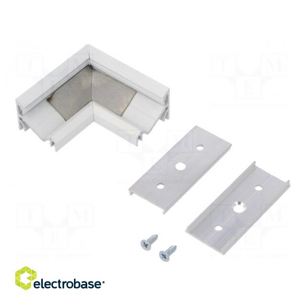 Connector 90° | white | aluminium | Application: CORNER14 image 1
