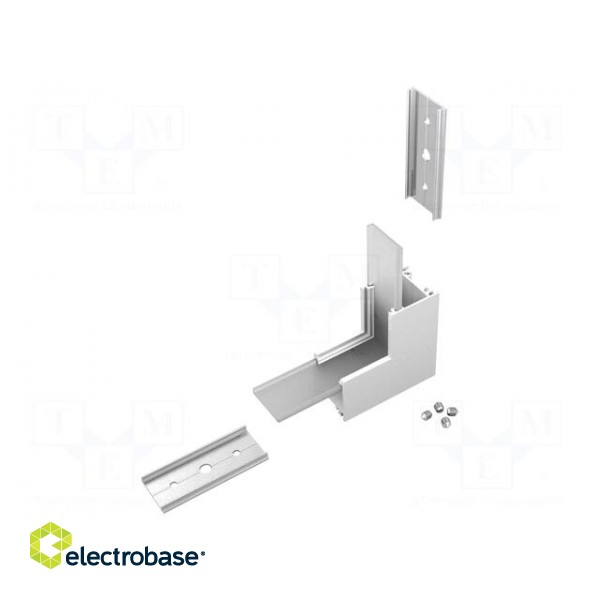 Connector 90° | white | aluminium,polycarbonate | LINEA20