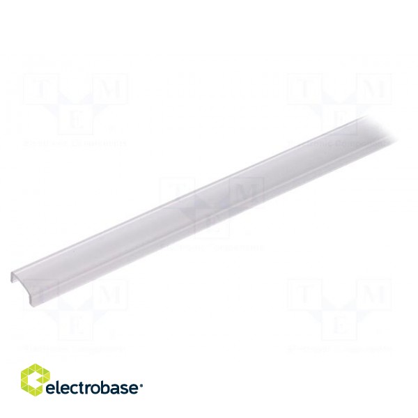Cover for LED profiles | frosted | 1m | Application: PEN8 | V: I фото 2