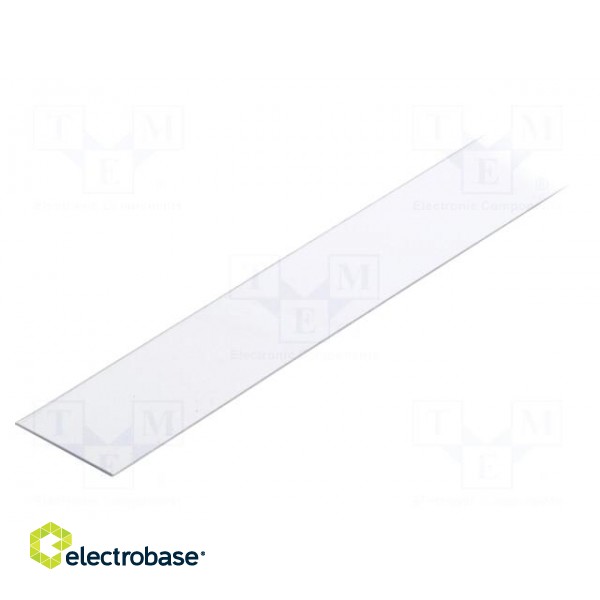 Cover for LED profiles | transparent | 1m | Kind of shutter: A9