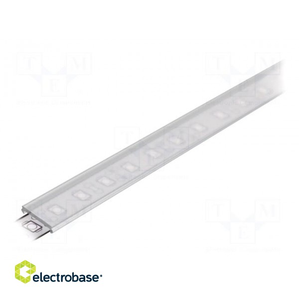 Cover for LED profiles | transparent | 1m | Kind of shutter: C2