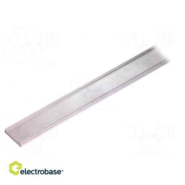 Cover for LED profiles | transparent | 1m | V: F | push-in image 1