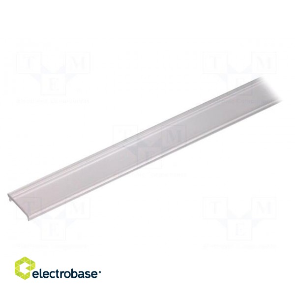 Cover for LED profiles | transparent | 1m | V: F | push-in фото 2