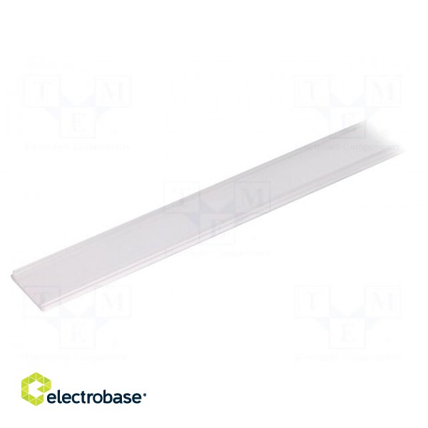 Cover for LED profiles | transparent | 2m | V: F | push-in image 1