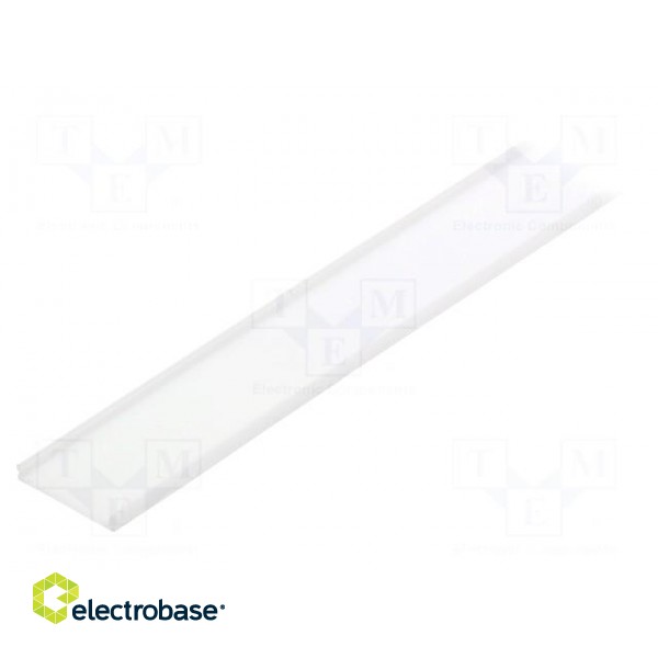 Cover for LED profiles | white | 1m | V: C9 | push-in paveikslėlis 1