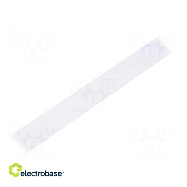 Cover for LED profiles | white | 1m | Kind of shutter: E | slide