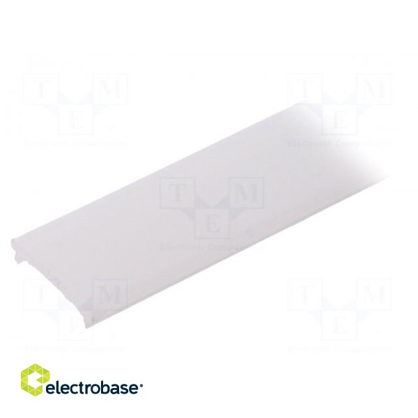 Cover for LED profiles | white | 1m | V: F | push-in image 2