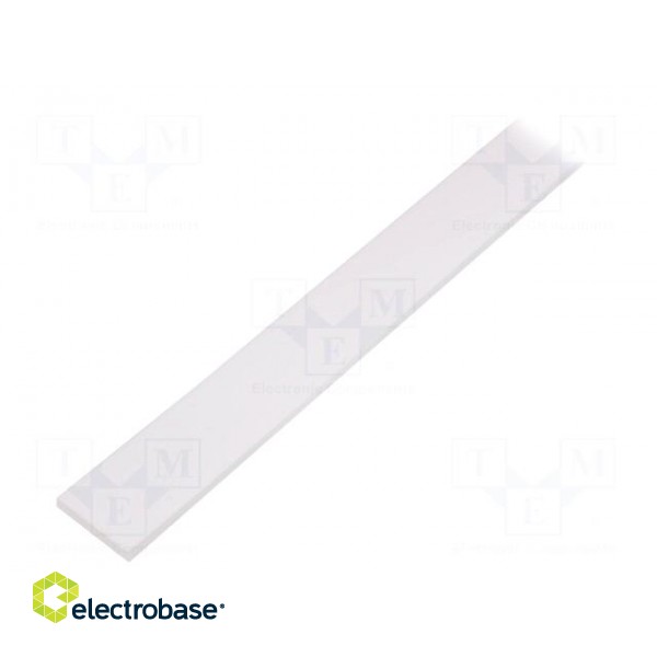 Cover for LED profiles | white | 1m | Kind of shutter: G | slide