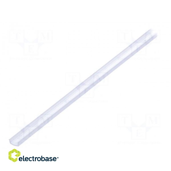 Cover for LED profiles | white | 1m | Application: PEN8 | V: I | push-in фото 1